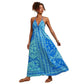 Women's Floral Print Sling Holiday Style Dress