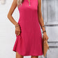 Women's Elegant Pleated Sleeveless V-neck Dress