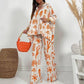 Plus Size Casual New Straight Pants Shirt Two-piece Set