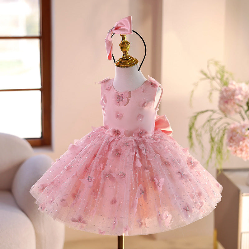 Robe de princesse pour petite fille, tenue de mariage pour petite fille