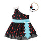 Sleeveless Mesh Dress And Hairband Two-piece Children's Clothing