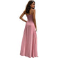Women's Color All-matching Single Strap Waist-tight Dress