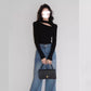 Sweater Middle Collar Halter Top