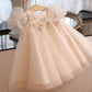 Princess Dress Cotton Lined Girls Puffy Wedding Dress