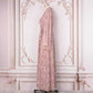 Gilding Flower Decoration Long Sleeve Dress Women