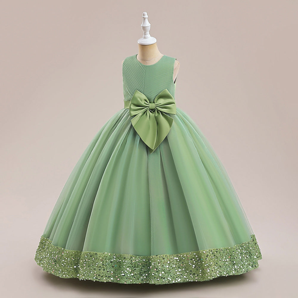 New Sequins Children's Mesh Dress