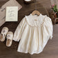 Vêtements pour filles Robes Bébé Dentelle Dentelle Découpe Princesse Robe