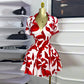 High Waist Pleated Skirt Two-piece Set