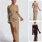Women's Fashion Hollowed-out Off-shoulder Dress