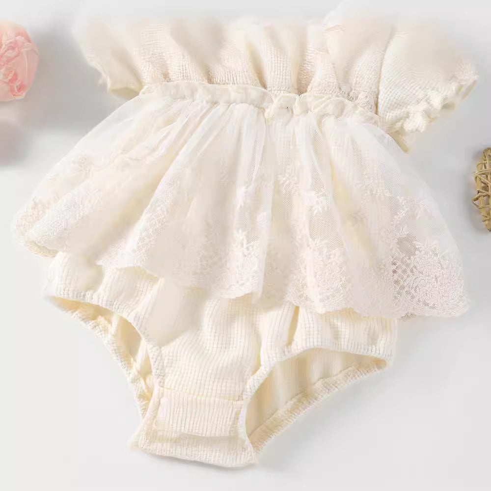 Round Neck Fashionable Skirt Romper All-matching Outwear