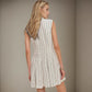 Commute Slim-fit Sleeveless Single-breasted Dress