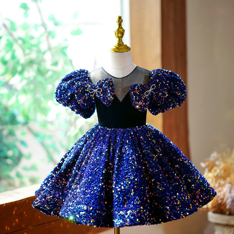 Children's Princess Dress Birthday Flower Girl Host Performance Costume