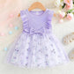 Embroidered Flowers Holiday Party Dress Girl