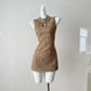 Beaded Cinched Sleeveless Dress