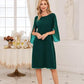 Irregular Sleeves Solid Color Chiffon Women Dress