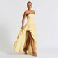 Women's Fashion Temperament Pure Color Sling Dress