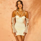 Women's Hollow-out Slim-fit Solid Color Sling Dress