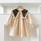 Long Sleeve Butt Wrap Clothes Romper Girl Dress