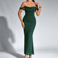Women's Off-shoulder Skinny Sheath Long Dress