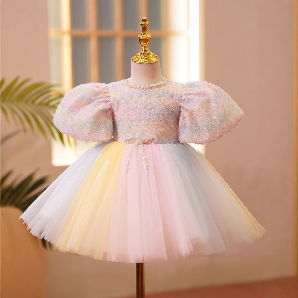 Robe pour enfant, robe de princesse, robe de demoiselle d'honneur, mariage, petite fille, jupon