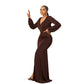 Casual Long Sleeve Solid Color Women's Clothing Dress