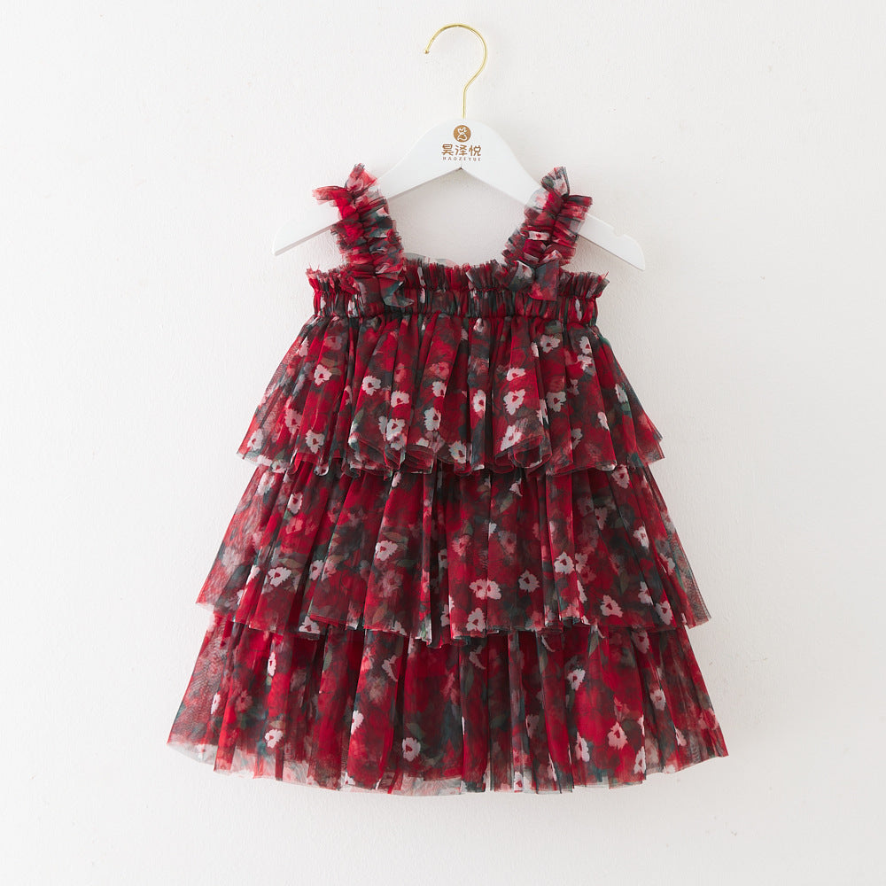 New Children's Cake Princess Girls' Chiffon Skirt