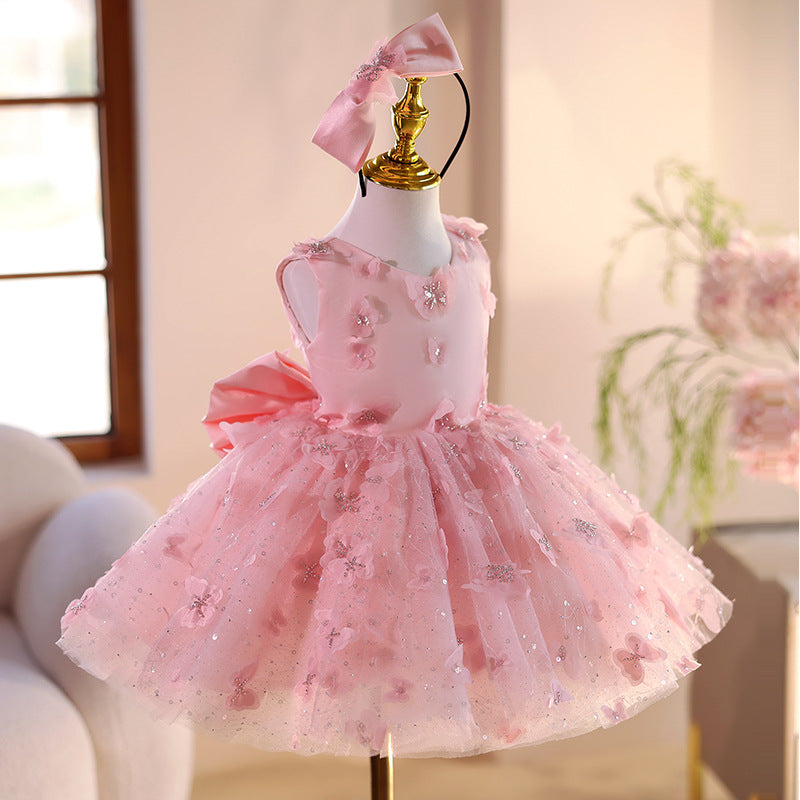Robe de princesse pour petite fille, tenue de mariage pour petite fille