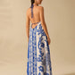 Women's Floral Print Sling Holiday Style Dress