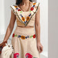 Fashion Personality Ins Printed Ruffles Suit Women