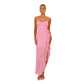 European And American Women's Sling Backless Ruffles Irregular Dress