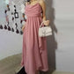 Women's Color All-matching Single Strap Waist-tight Dress
