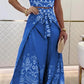 Ethnic Style Halter Top Wide Leg Pants Suit