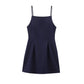 European And American Style Pleated Short Version Dress