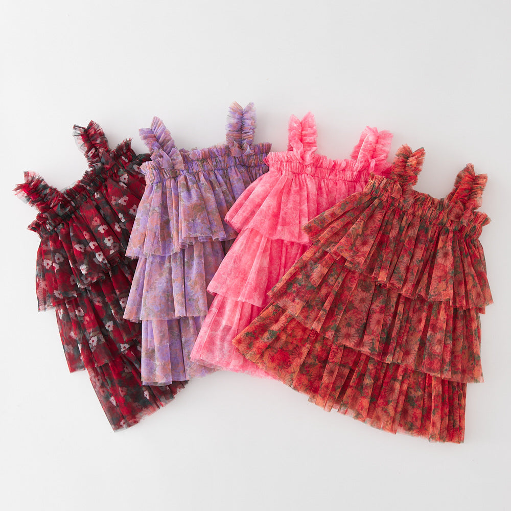New Children's Cake Princess Girls' Chiffon Skirt