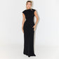 Women's New Solid Color Round Neck Sleeveless Backless Lace Up Dress