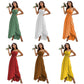 Women's Color All-matching Single Strap Waist-tight Dress