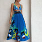 Women's Printed Pleated All-match Suit Skirt