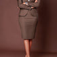 European And American Fashion Business Composite Long Sleeve Suit Hip Skirt Suit