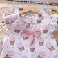 Fashion Children Short Sleeve Shorts Suit