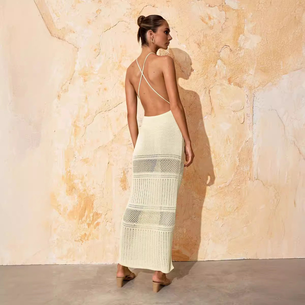 European And American Vacation Style Long Dress
