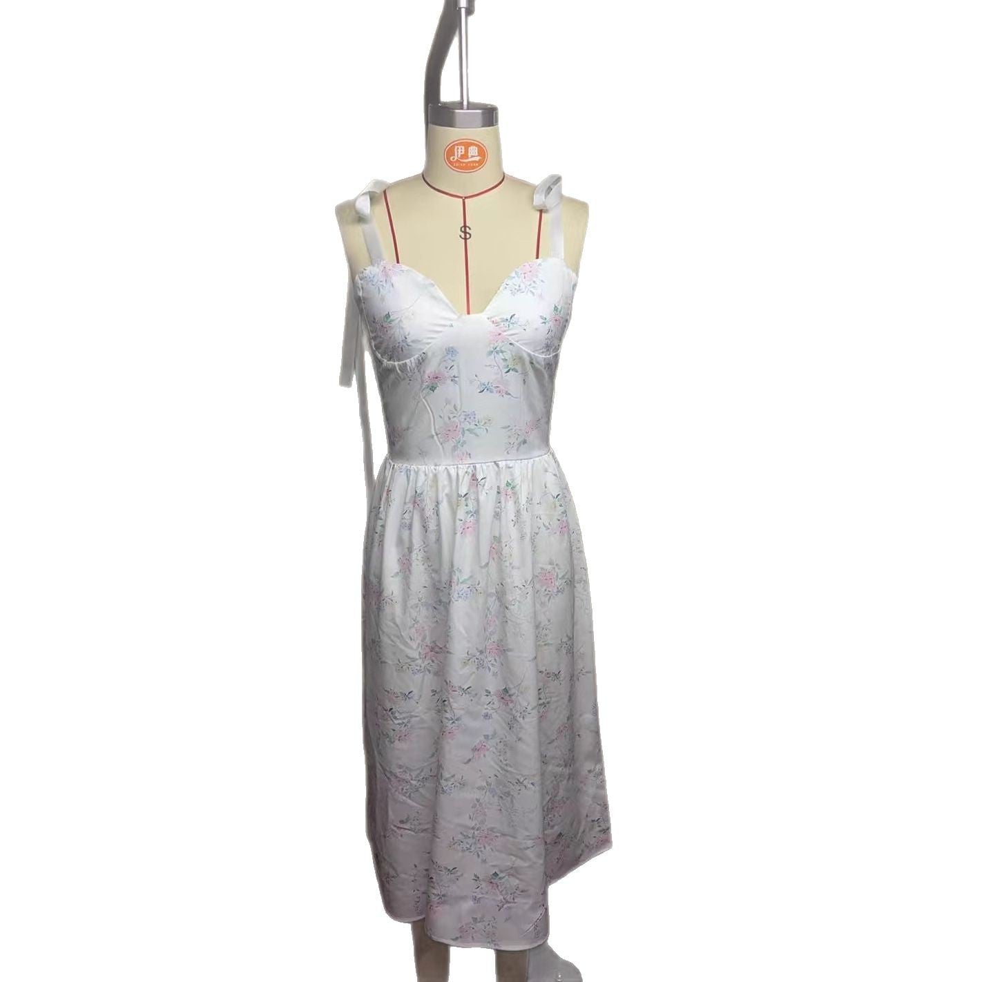 Women's Spring Clothing Elegant Low-cut Split Sling Dress