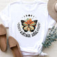 Women's Fashion Printing Short Sleeve T-shirt Top