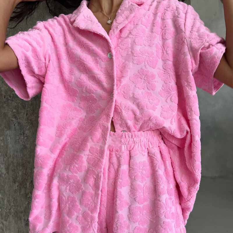 Personalized Jacquard Shirt Two-piece Set