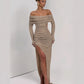 Women's Fashion Hollowed-out Off-shoulder Dress