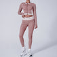 High Waist Houndstooth Yoga Suit Sports Fashion