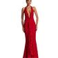 Women's Fashion V-neck Halter Printing Dress