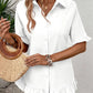 Women's Solid Color Fashion Ruffles Loose Shirt