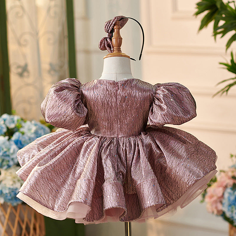 Robe de princesse en polyester pour fille, années