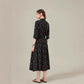 Floral Mid-length Shirt Silk Dress