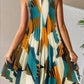 Women's Elegant Holiday Floral Print Long Dress